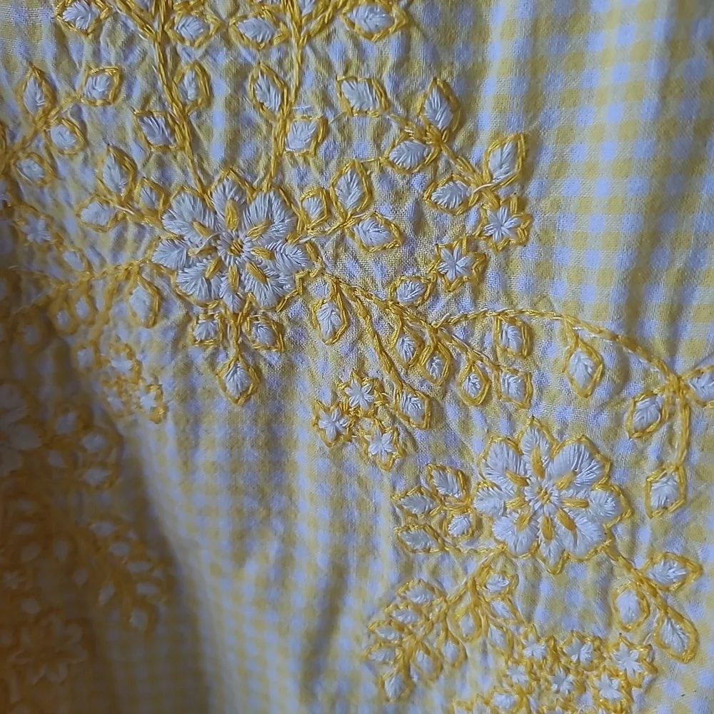 Free people crochet embroidered mini Bohemia dress - Picture 3 of 5